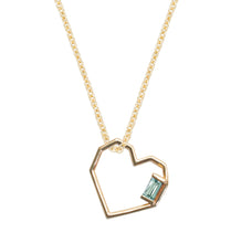 画像をギャラリービューアに読み込む, CORAZON BAGUETTE アクアマリン ネックレス