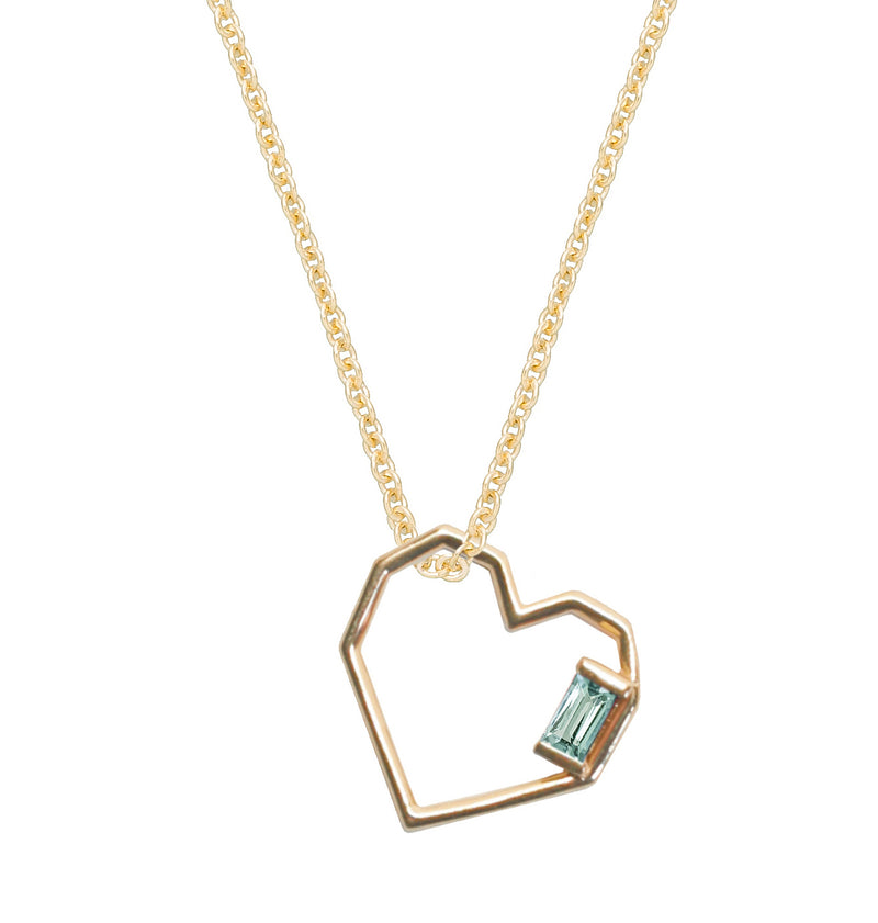CORAZON BAGUETTE アクアマリン ネックレス