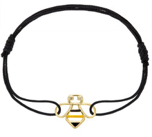 画像をギャラリービューアに読み込む, BEE ダイヤモンド エナメル コードブレスレット