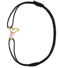 画像をギャラリービューアに読み込む, LETRA Y ピンクトルマリン コードブレスレット