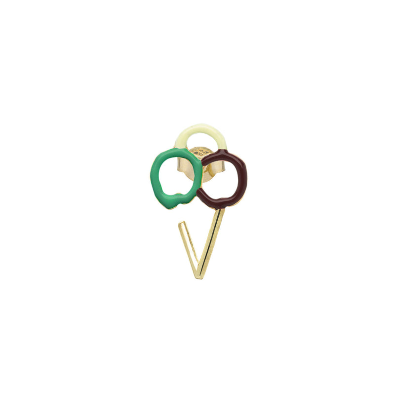 GELATO エナメル ピアス シングル
