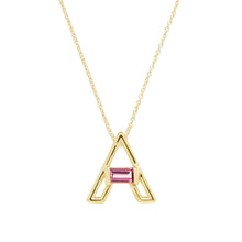 画像をギャラリービューアに読み込む, LETRA A ピンクトルマリン ネックレス