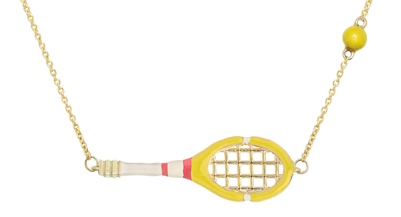 TENNIS PELOTA エナメル ネックレス
