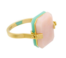 画像をギャラリービューアに読み込む, SANDWICH DECO クリソプレーズ + ピンクオパール リング