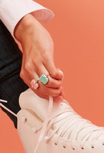 画像をギャラリービューアに読み込む, SANDWICH DECO クリソプレーズ + ラピスラズリ リング
