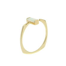 画像をギャラリービューアに読み込む, ARO C BAGUETTE ホワイトオパール リング