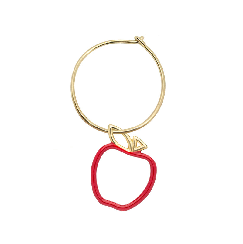 リンゴの金のフープピアス