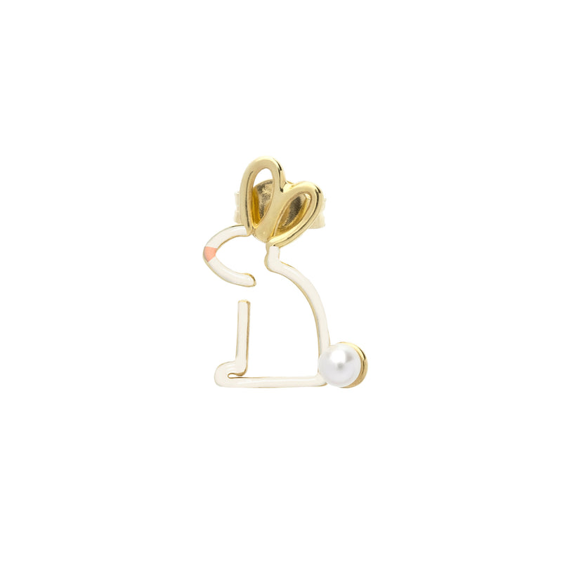 ウサギの金のピアス