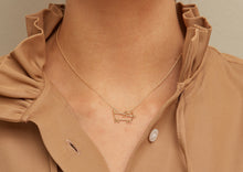 画像をギャラリービューアに読み込む, 複数の猫の金のネックレスをつけた女性