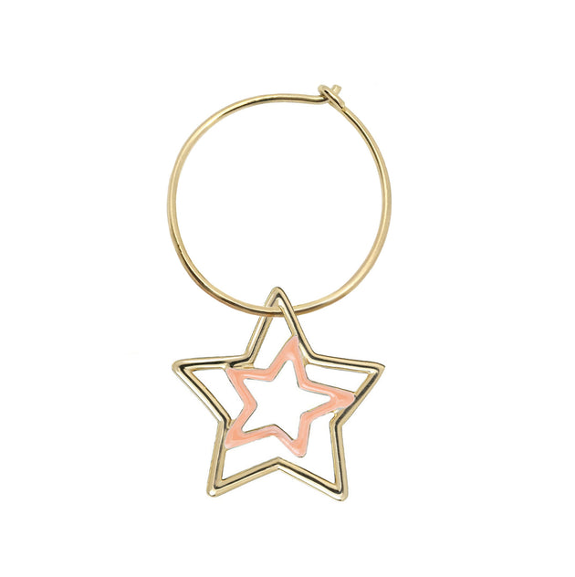 ESTRELLA エナメル フープピアス