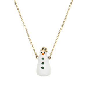 FROSTY SNOWMAN ENAMEL ネックレス