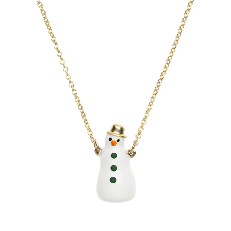 FROSTY SNOWMAN ENAMEL ネックレス