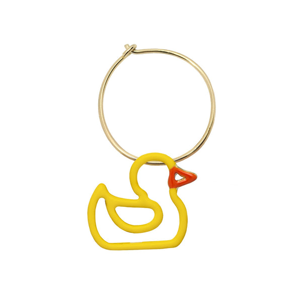 【ALIITA】人気 ESTRELLA エナメル フープピアス シングル aliita-earring-circle-duckling