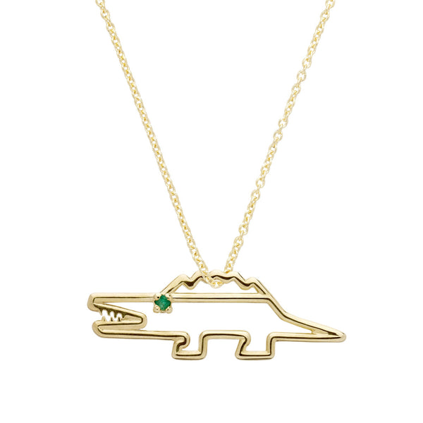 【美品】アリータ ヤシの木 ネックレストップ PALMERA エメラルド ALIITA公式通販】アリータ 9KYG チェーンネックレス パーム