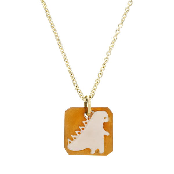 美品ALIITA DINO エメラルド ネックレス aliita-necklace-dinosaur-gold-