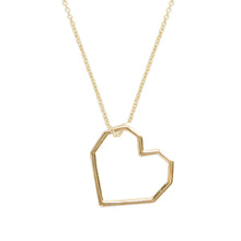 画像をギャラリービューアに読み込む, ハートの金のネックレス
