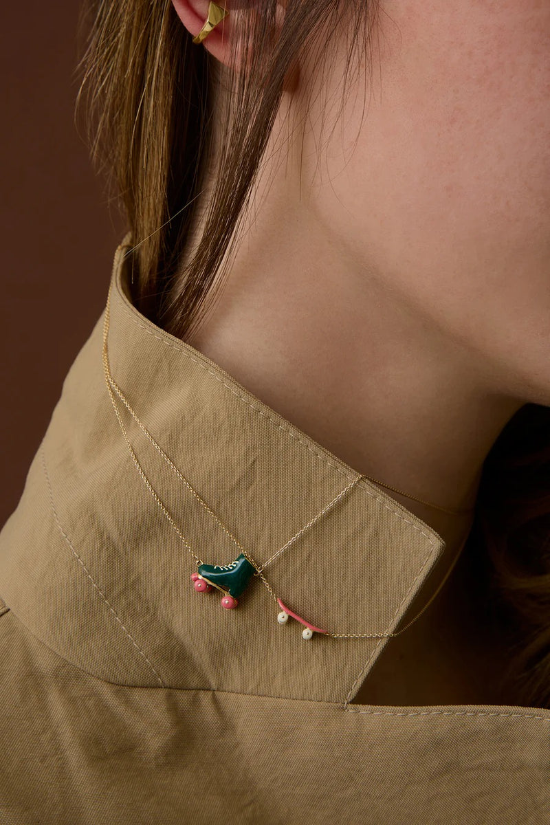フランス発送 ALIITA ネックレス COCKTAIL NECKLACE Martini Esmeralda Gold Necklace - ALIITA