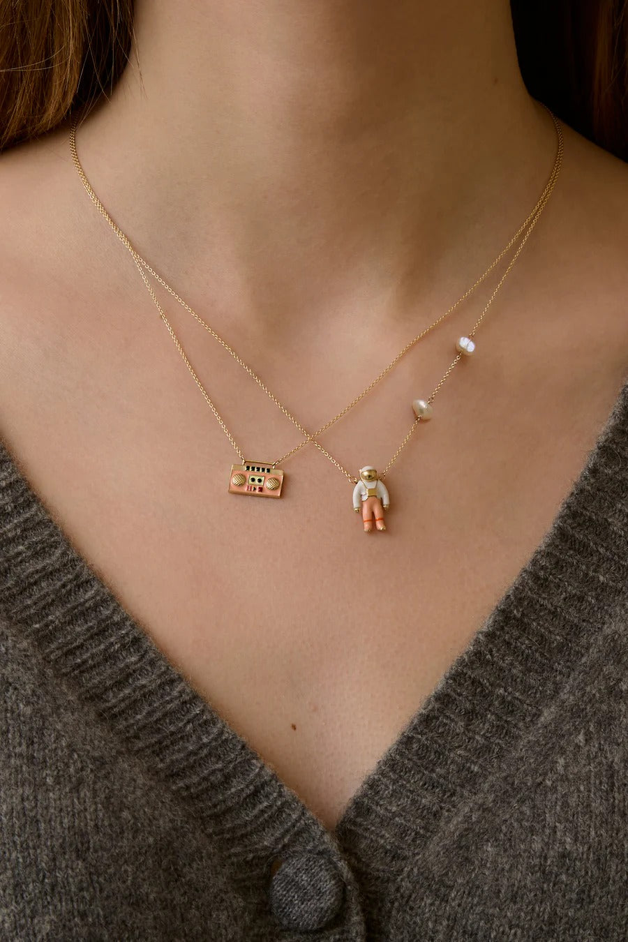 ALIITA M字型ペンダント ネックレス ALIITA アリータ ネックレス GELATO ENAMEL NECKLACE ROLO