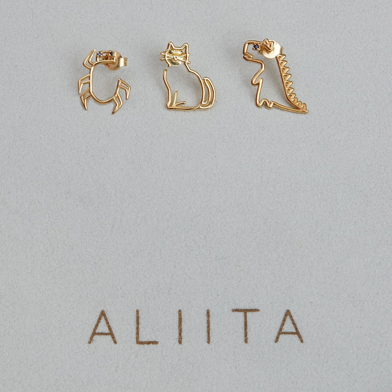 60％OFF】 最終値下げ*ALIITA ネコモチーフピアス K9 - アクセサリー