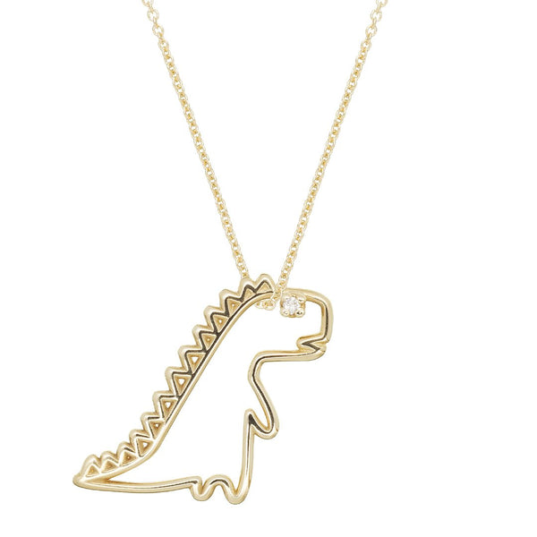 アクセサリー Ali aliita-necklace-dinosaur-gold-