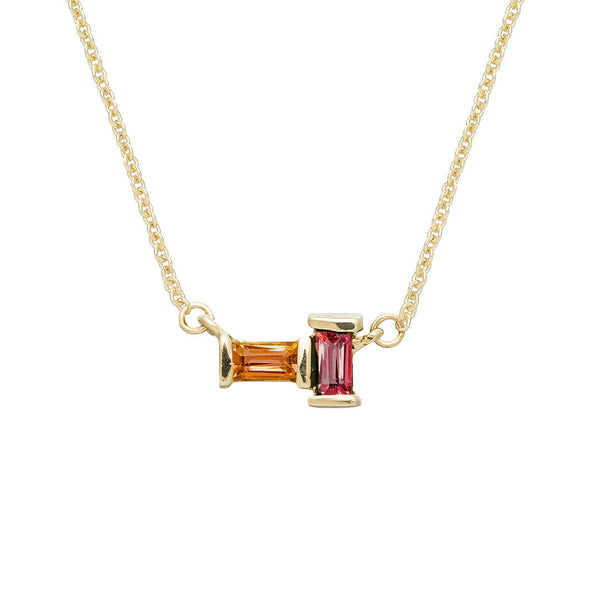 送料関税込 ALIITA Bi Maxi クリソプレーズ シトリン ネックレス ALIITA公式通販】アリータ 9KYG チェーンネックレス YOU＆ME