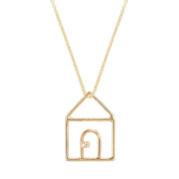 ☆ALIITA アリータCASITA エメラルド ネックレス ハウス☆ aliita-necklace-house-gold-