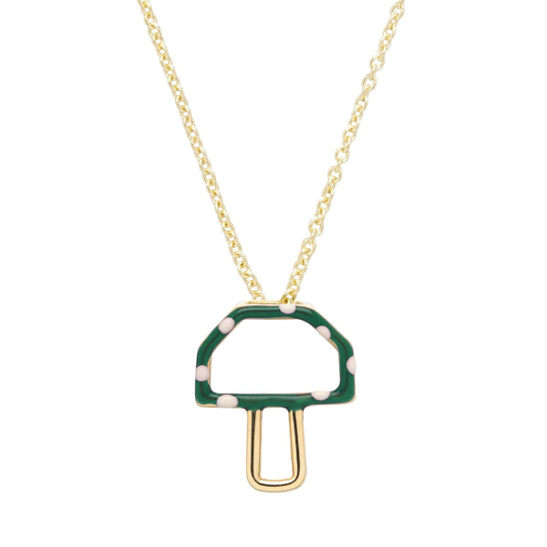 【ALIITA】Deco Maxi 9kt gold drop topaz 関税送料込 ALIITA公式通販】アリータ 9KYG チェーンネックレス マッシュルーム