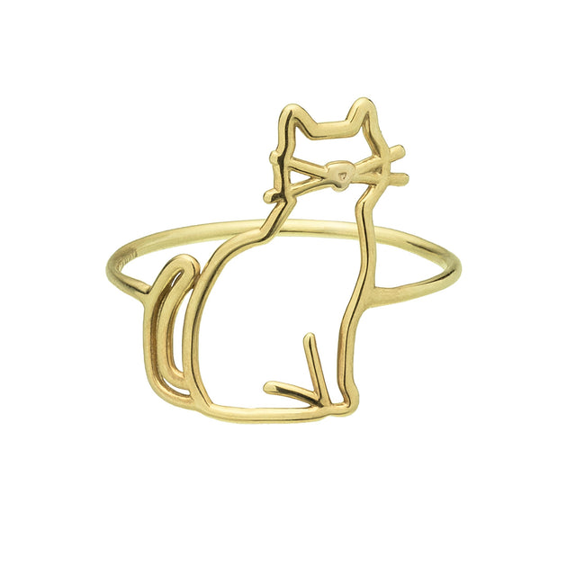 猫の金の指輪